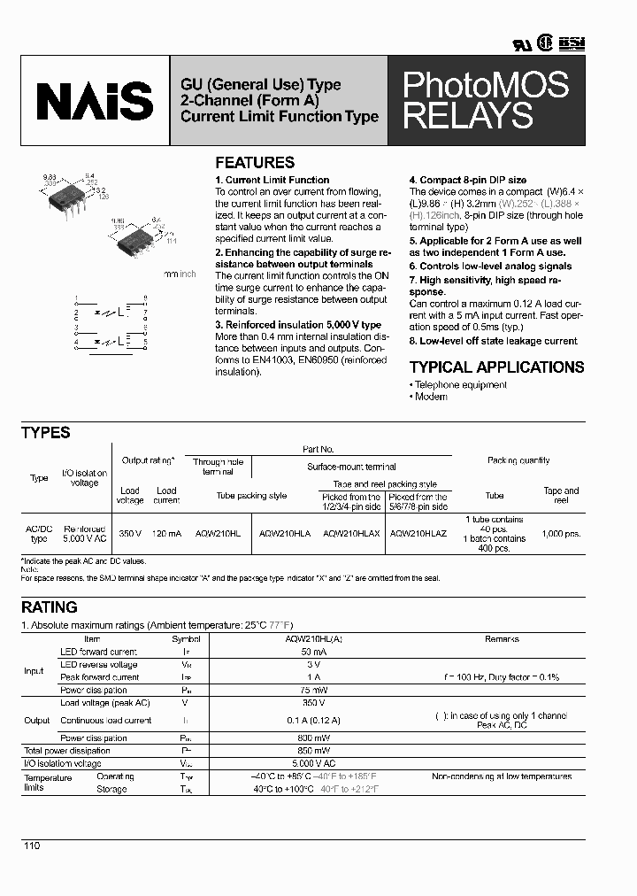 AQW210HLAX_641967.PDF Datasheet