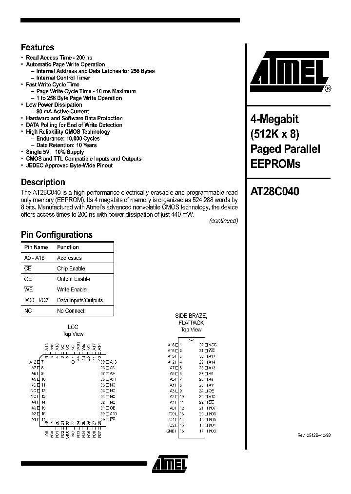AT28C040NBSP_560333.PDF Datasheet