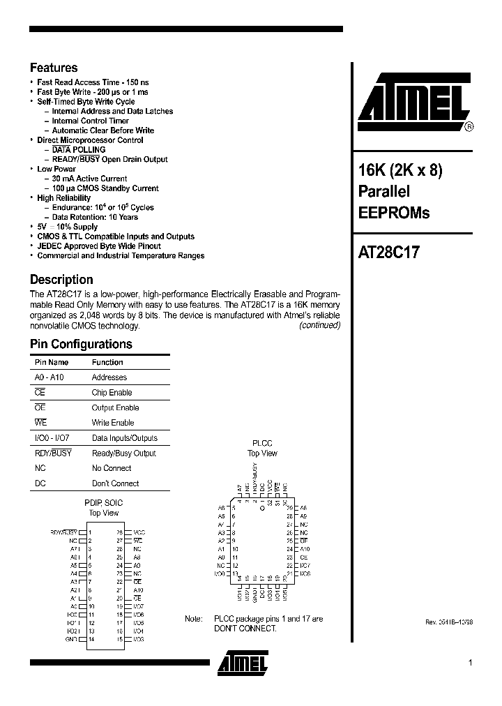 AT28C17NBSP_560337.PDF Datasheet