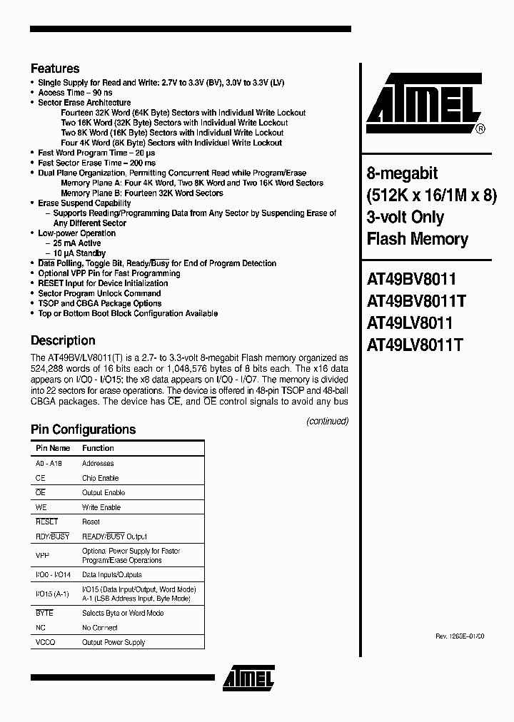 AT49BV8011_631081.PDF Datasheet