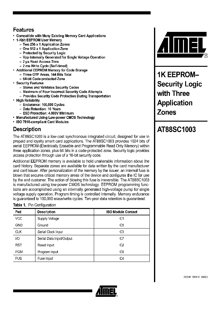 AT88SC1003_641975.PDF Datasheet