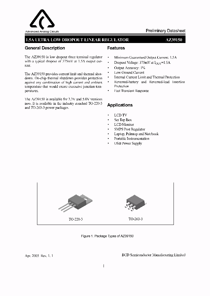 AZ39150S-33_747736.PDF Datasheet