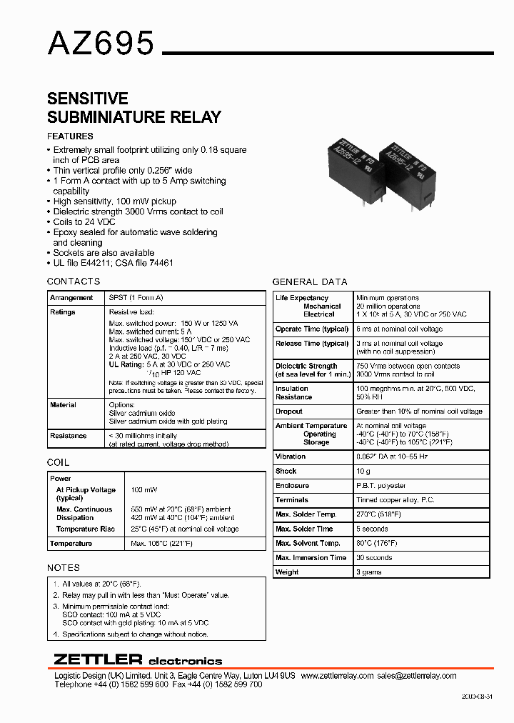 AZ695-5G_650601.PDF Datasheet