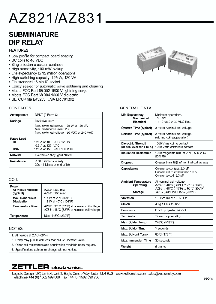 AZ821_605559.PDF Datasheet