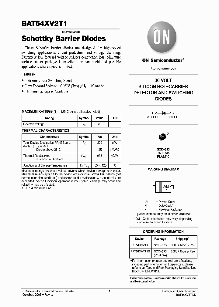 BAT54XV2T1_393810.PDF Datasheet