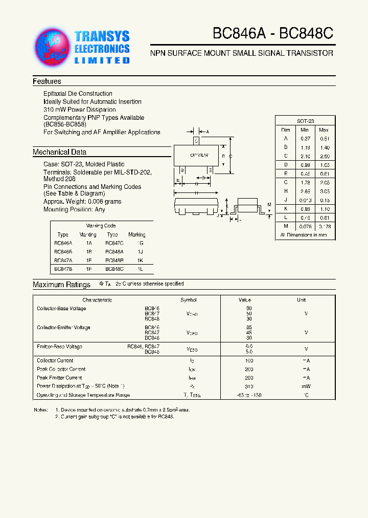 BC847C_432003.PDF Datasheet