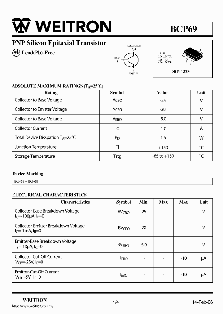 BCP69_604139.PDF Datasheet