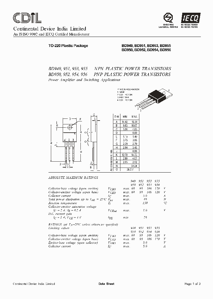 BD952_778454.PDF Datasheet