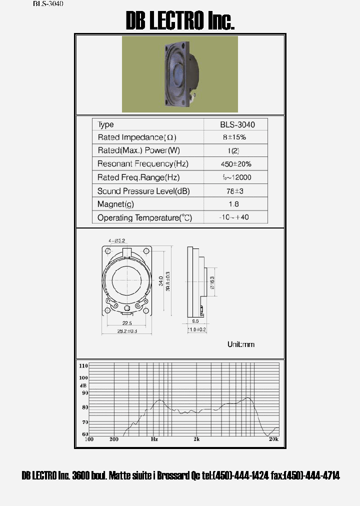 BLS-3040_622448.PDF Datasheet