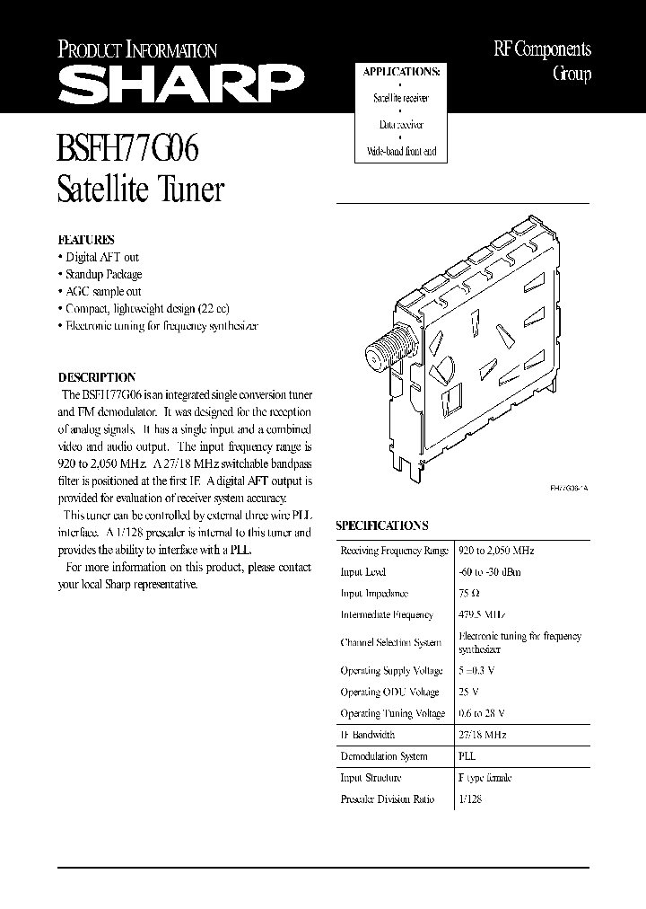 BSFH77G06_663227.PDF Datasheet
