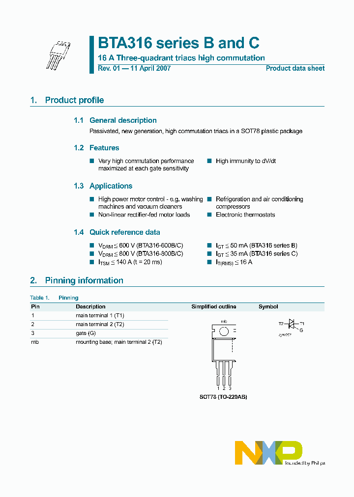 BTA316-800B_764251.PDF Datasheet