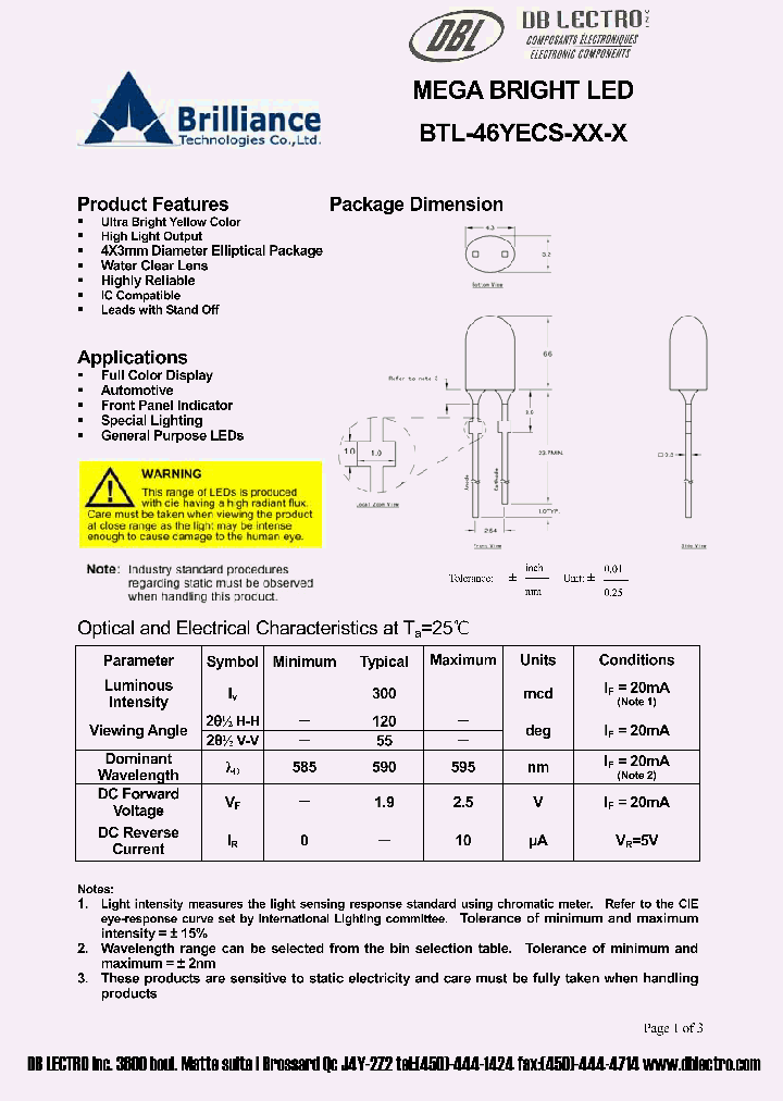 BTL-46YECS-Y3-J_624484.PDF Datasheet