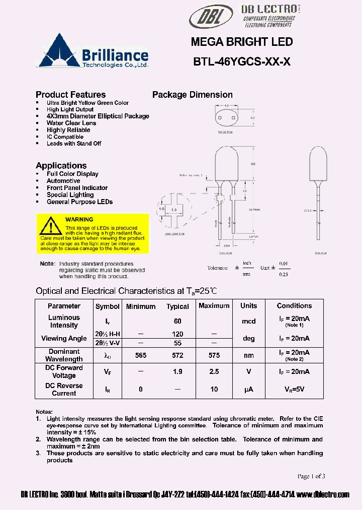 BTL-46YGCS-G16-F_624487.PDF Datasheet