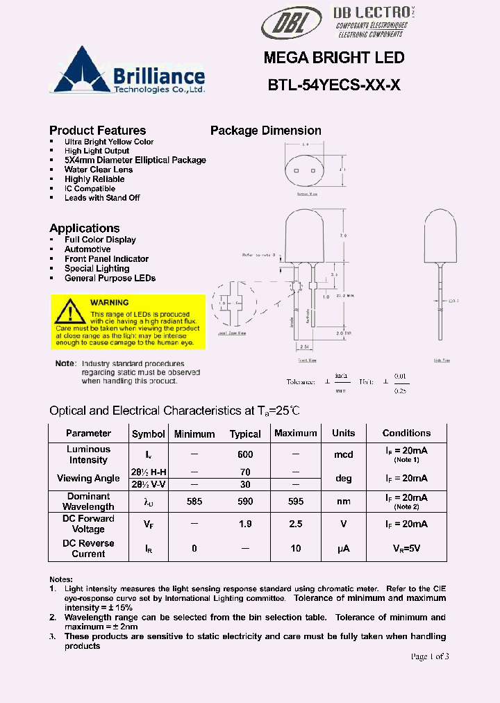 BTL-54YECS-Y2-M_624941.PDF Datasheet