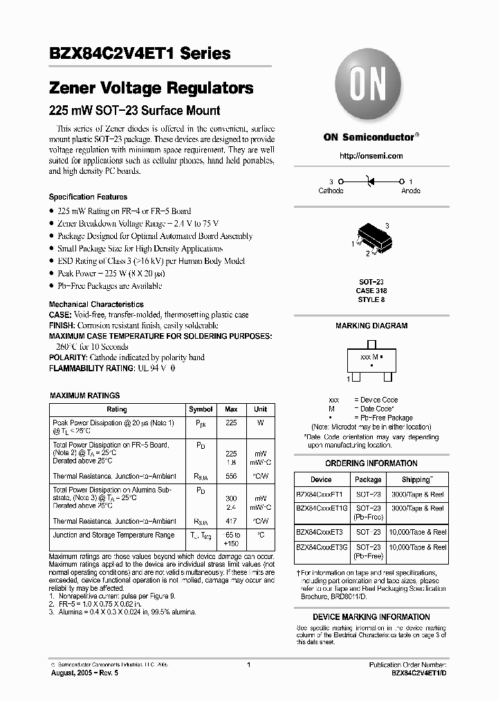 BZX84CXXXET3G_741129.PDF Datasheet