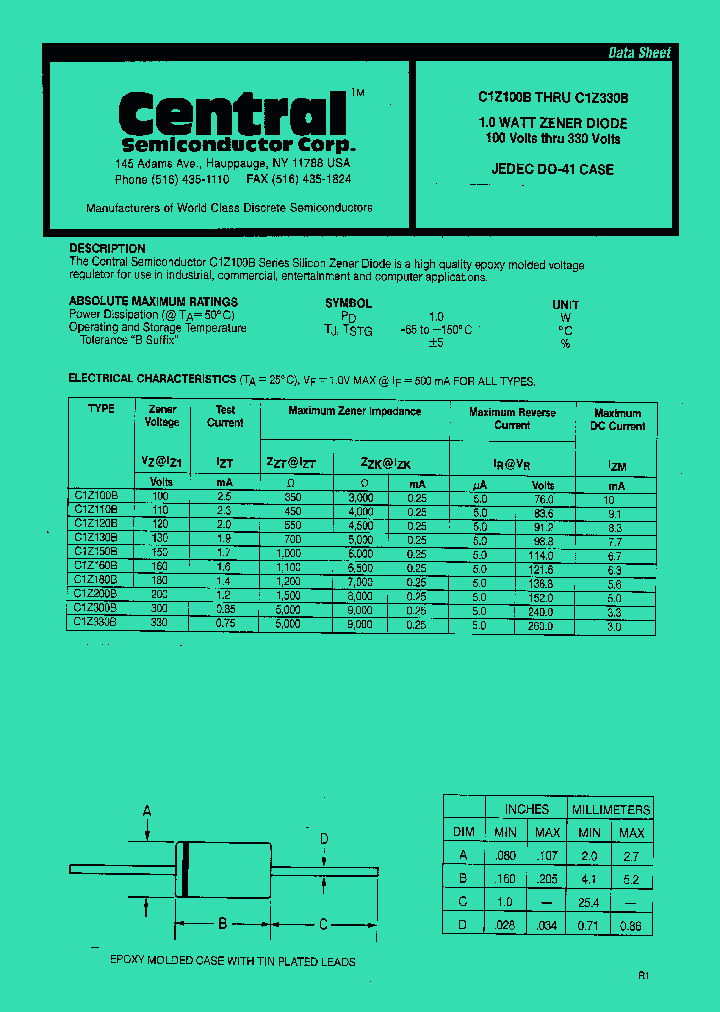 C1Z110B_651110.PDF Datasheet