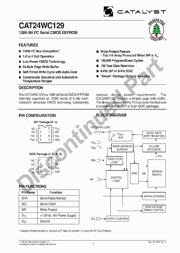 CAT24WC129P-18TE13_753011.PDF Datasheet