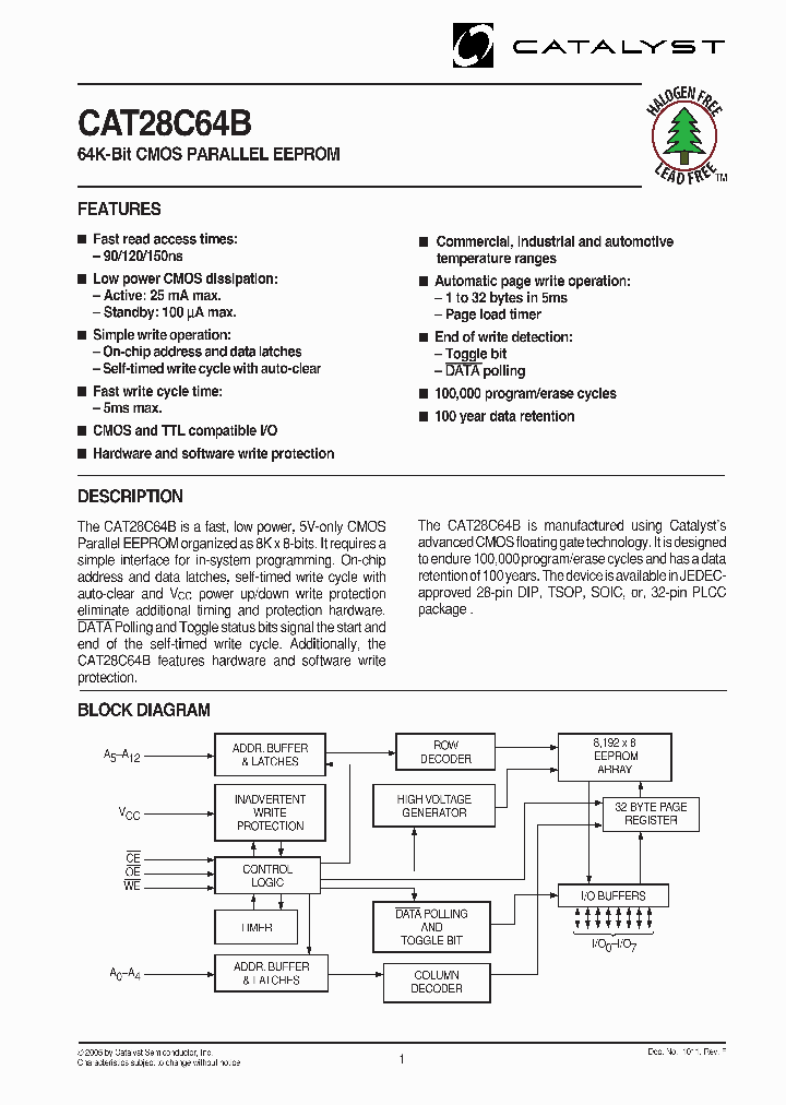 CAT28C64B05_753083.PDF Datasheet