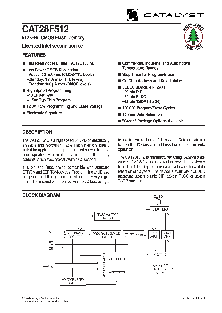 CAT28F512P-12T_784983.PDF Datasheet