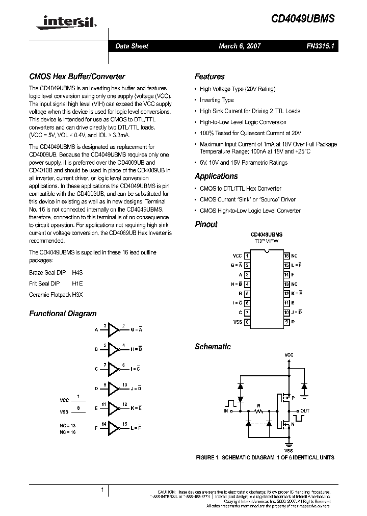 CD4049UBDMSR_730530.PDF Datasheet