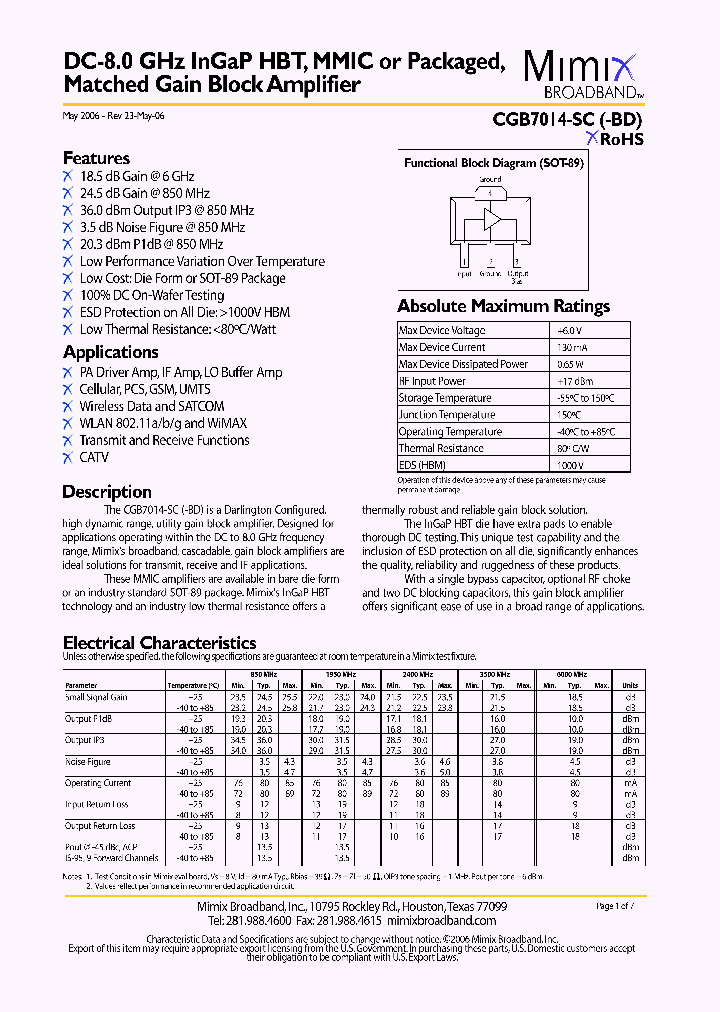 CGB7014-SC_631312.PDF Datasheet