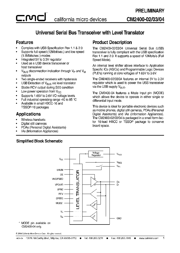 CM2400-02TR_611063.PDF Datasheet