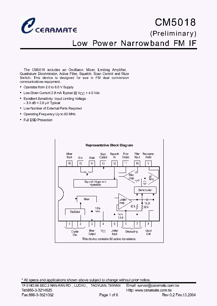 CM5018_637554.PDF Datasheet