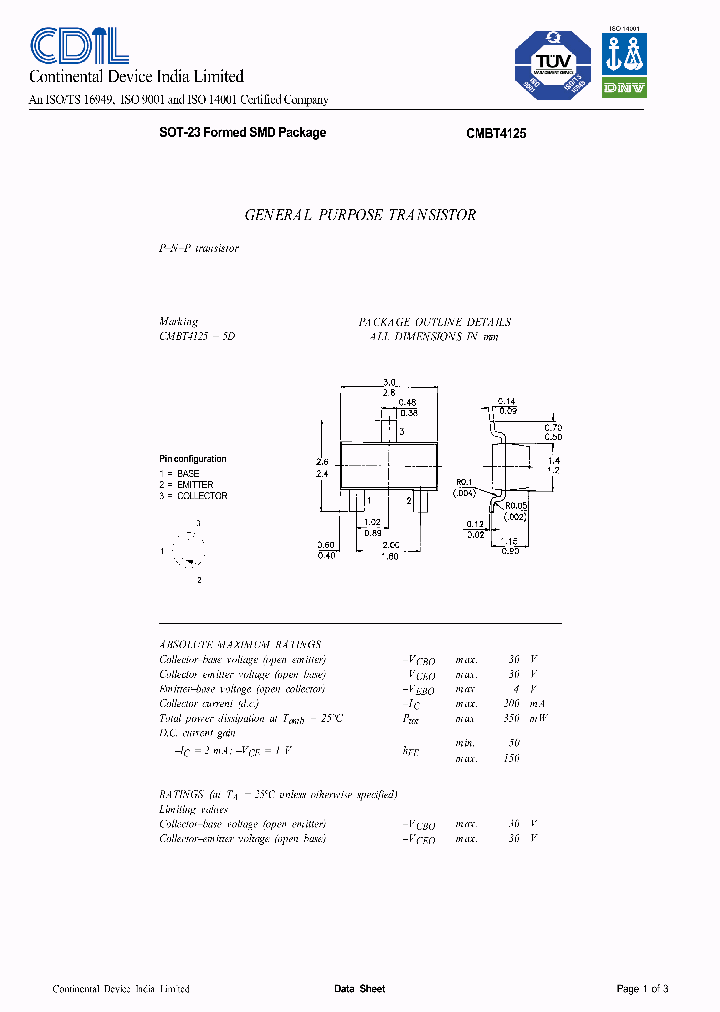 CMBT4125_633716.PDF Datasheet