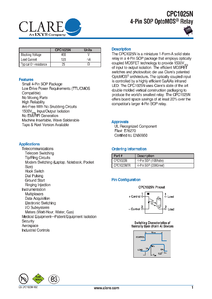 CPC1025N_634574.PDF Datasheet