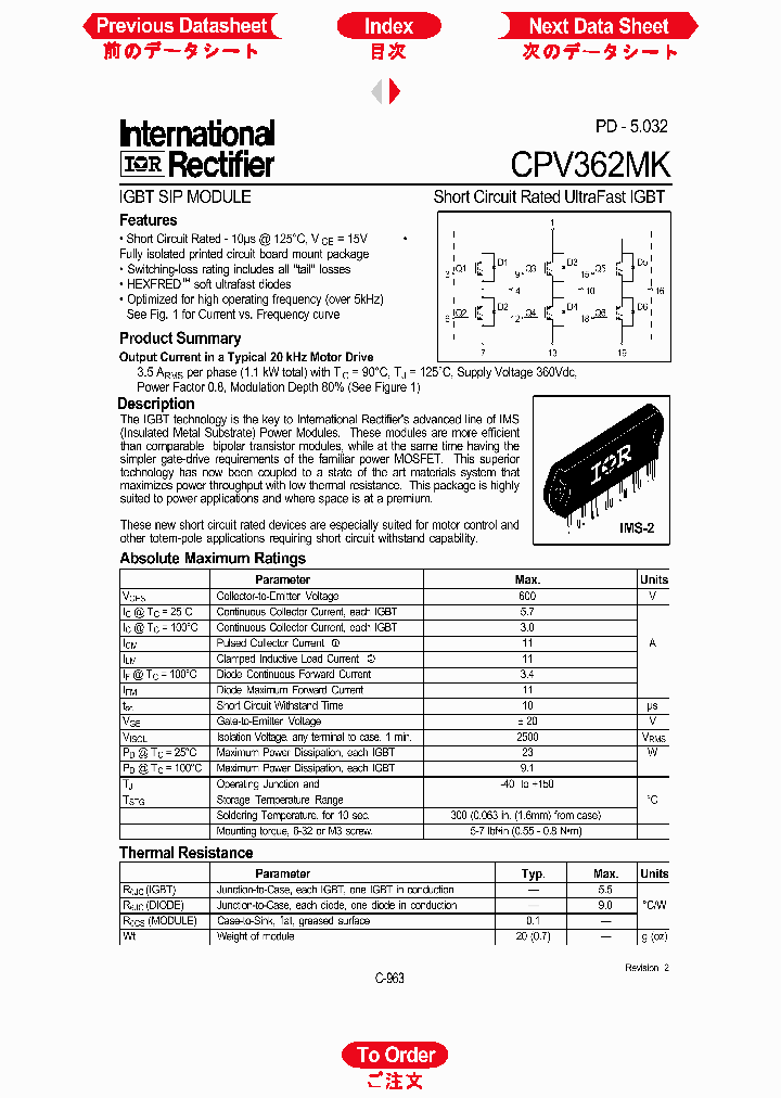 CPV362MK_613698.PDF Datasheet