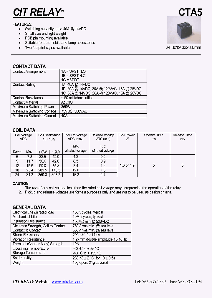 CTA51AS3024VDC16E_42738.PDF Datasheet