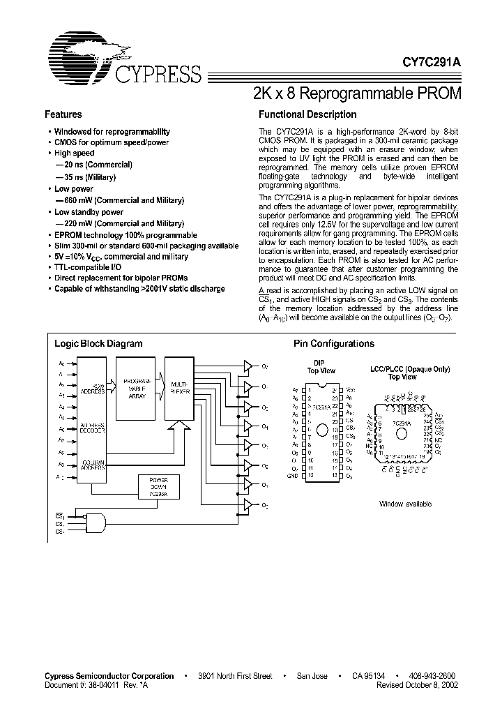 CY7C291A-25JC_772841.PDF Datasheet