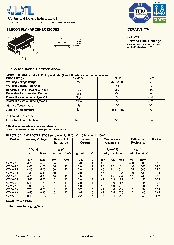 CZMA3V9_633270.PDF Datasheet