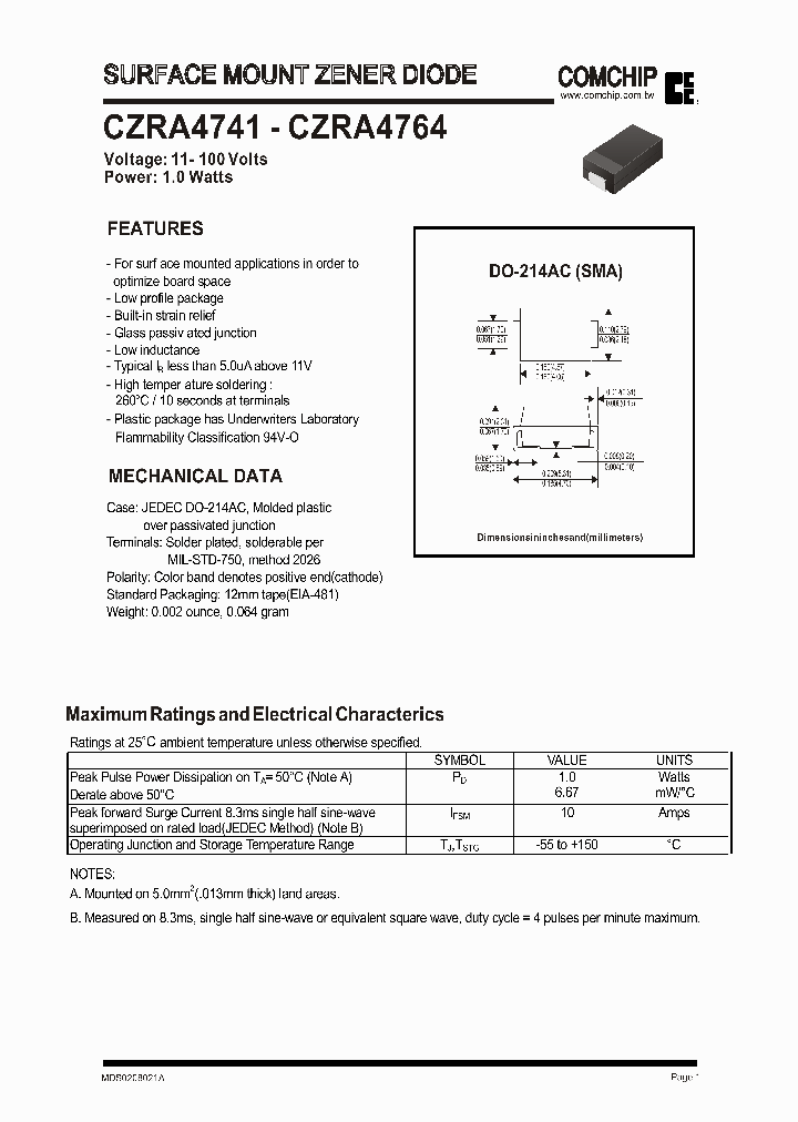 CZRA4759_236500.PDF Datasheet
