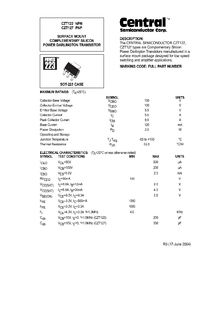CZT122_610226.PDF Datasheet