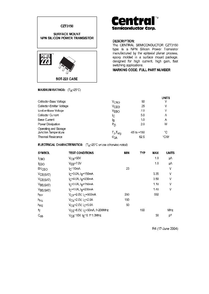 CZT3150_565364.PDF Datasheet