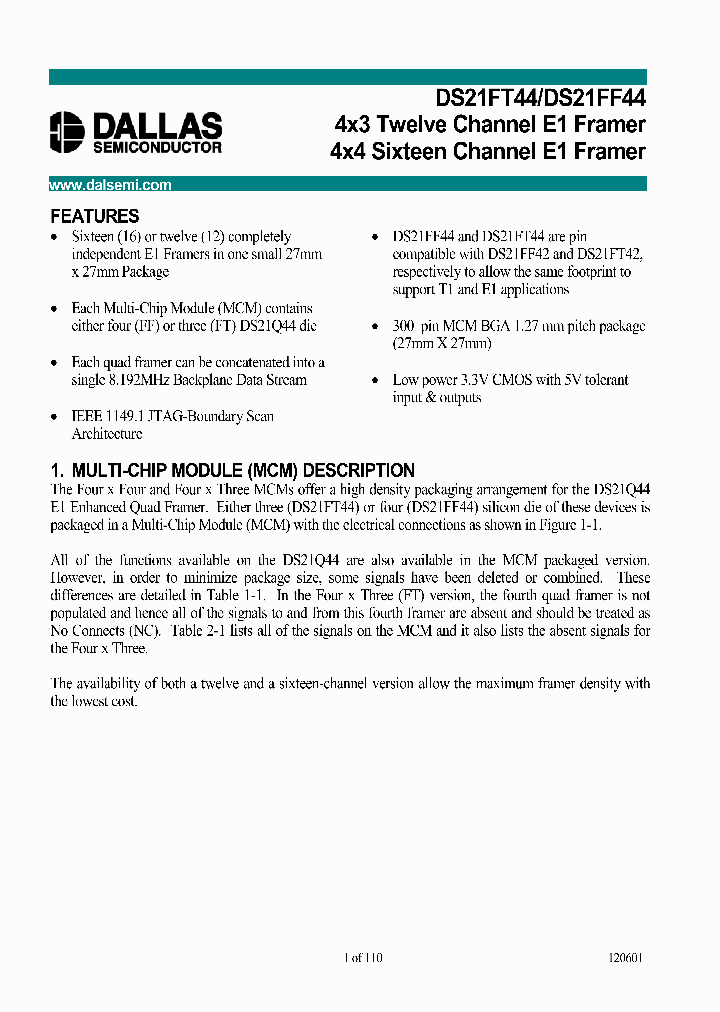 DS21FT44_656828.PDF Datasheet