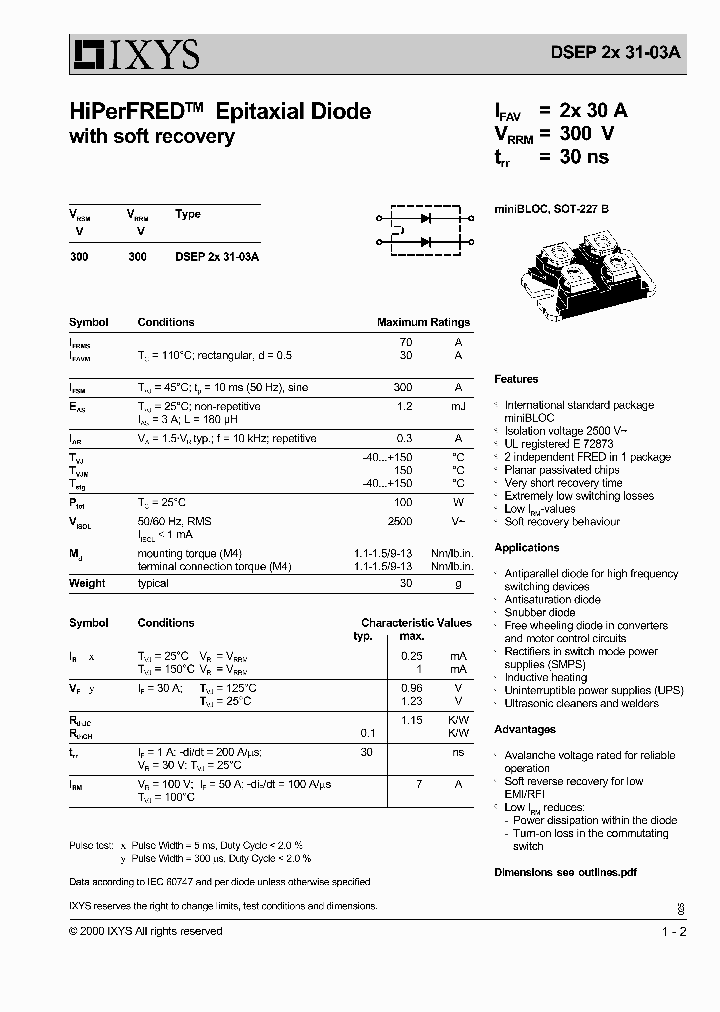 DSEP2X31-03A_731755.PDF Datasheet