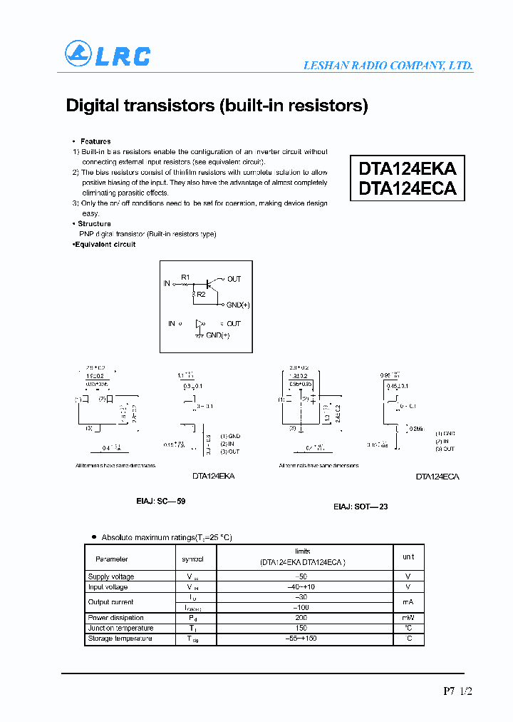 DTA124EKA_72842.PDF Datasheet