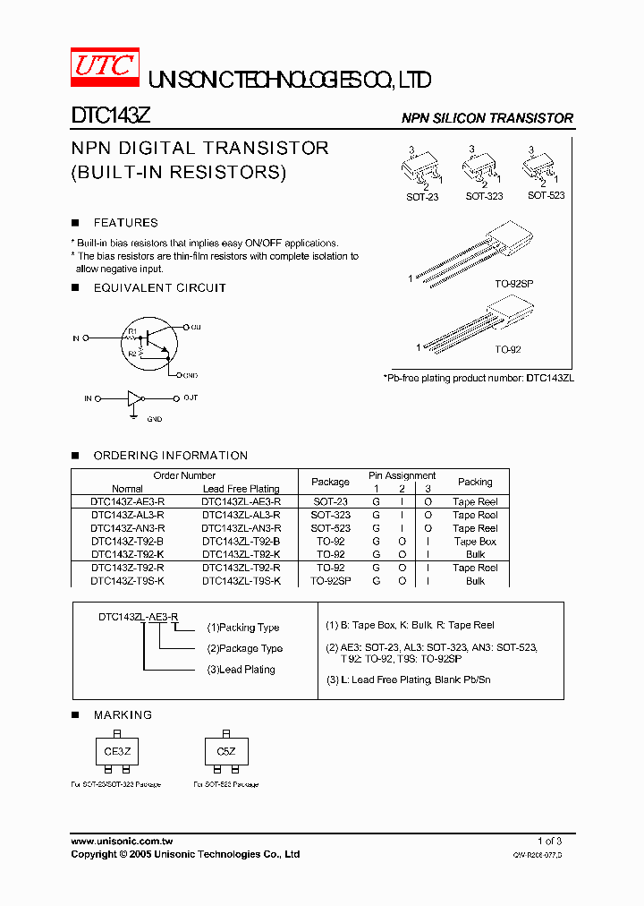 DTC143Z-AE3-R_745810.PDF Datasheet