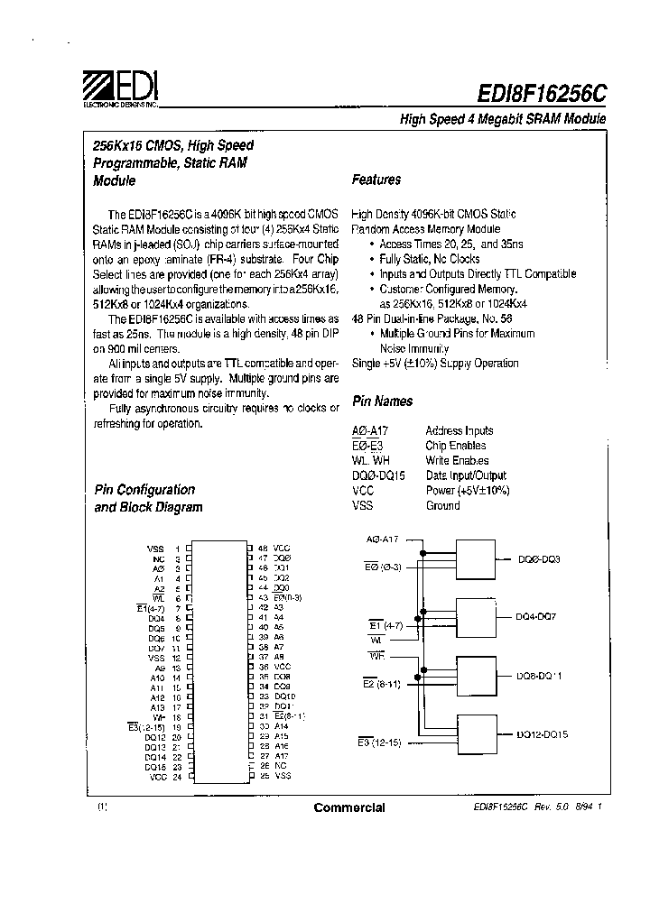 EDI8F16256C_631385.PDF Datasheet