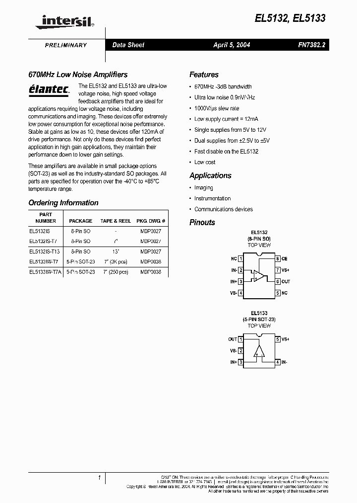 EL5133IW-T7A_710065.PDF Datasheet
