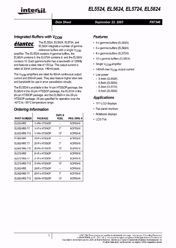 EL5624_706637.PDF Datasheet