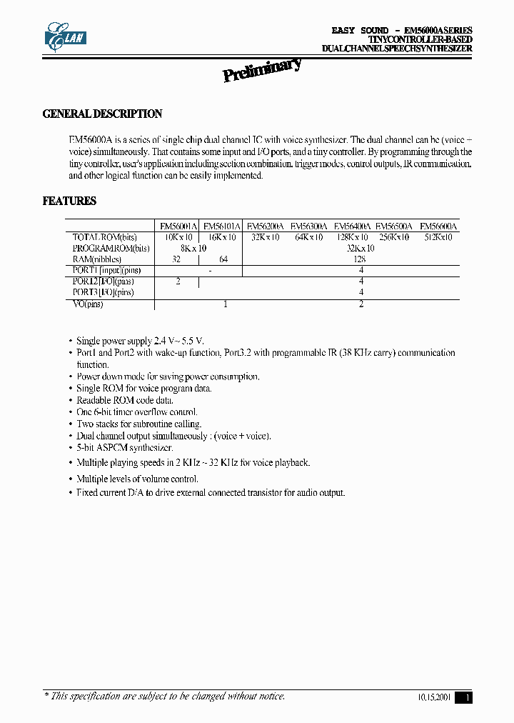 EM56101A_367419.PDF Datasheet