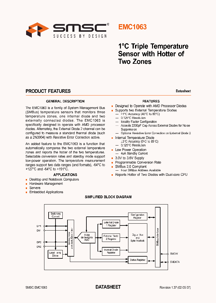 EMC1063_730626.PDF Datasheet