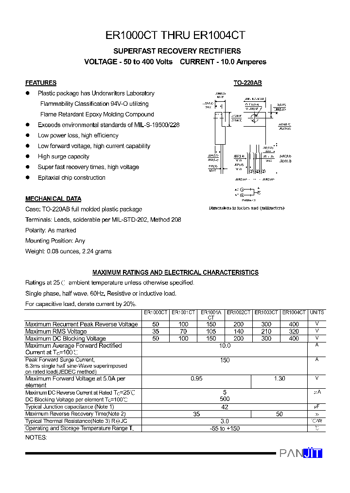 ER1000CT_125666.PDF Datasheet
