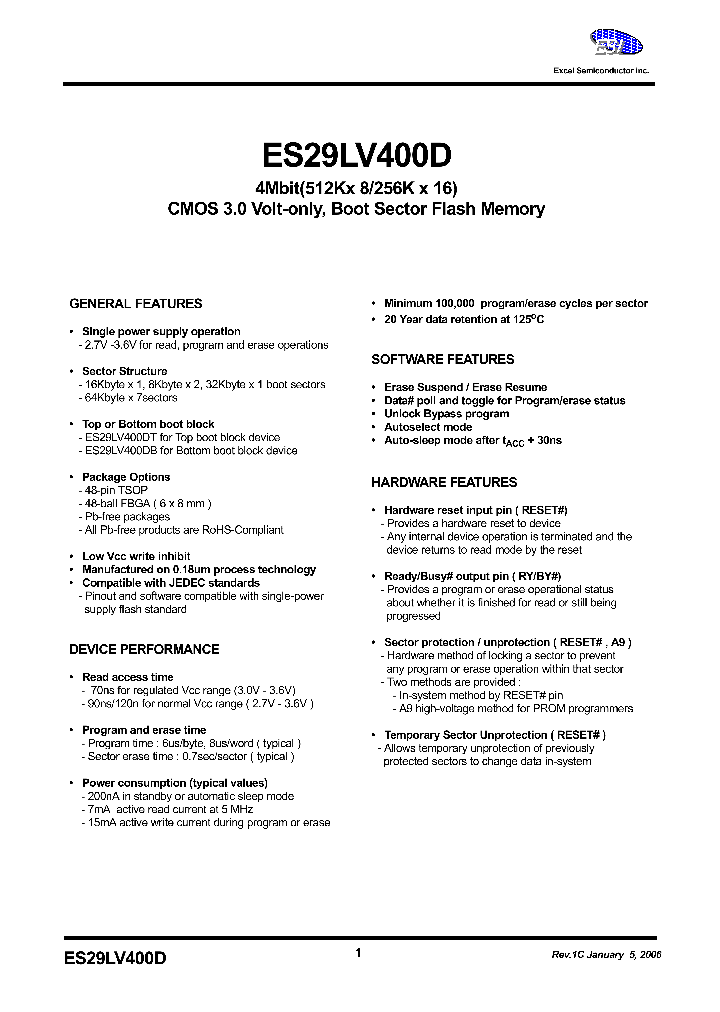 ES29LV800DB-90RTG_579907.PDF Datasheet