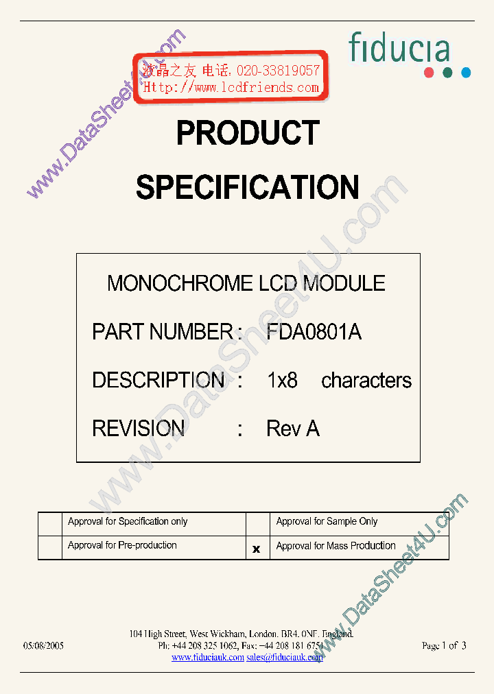 FDA0801A_687638.PDF Datasheet