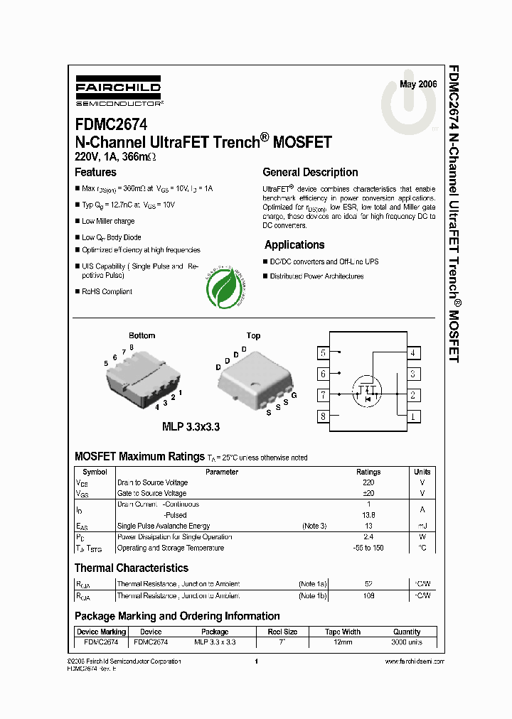 FDMC2674_649749.PDF Datasheet