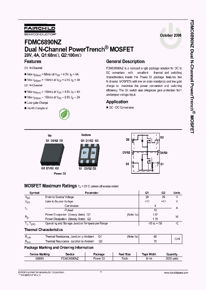 FDMC6890NZ_732616.PDF Datasheet